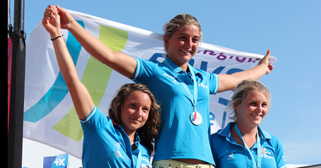 Podium 100% Pays de La Loire au championnat de france espoir Slalom féminin