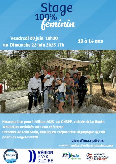 🌊 Stage 100 % Féminin – Du 20 au 22 juin 2025 à La Baule 💙